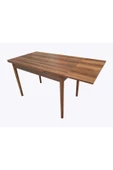 Evim-E Aksesuar 60x90 Cm Yanlardan Açılır Smart Masa-ahşap Ayaklı-ceviz - 2