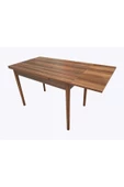 Evim-E Aksesuar 70x110 Cm Yanlardan Açılır Smart Masa-ahşap Ayaklı-ceviz - 1