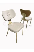 Evim-E Aksesuar Leydi Metal Gold Kaplamalı Mutfak&Cafe&Salon Sandalye - 1