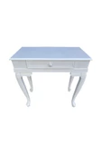 Evim-E Aksesuar 70 cm Lükens Ayaklı Dresuar-Lake Beyaz Boyalı-Tamamı Ahşap - 1