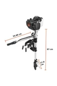 Tomking  TK140FB Dıştan Takma Motor 4 Zamanlı - 2