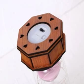 Işikli Dekoratif Ahşap Kum Saati thumbnail 5