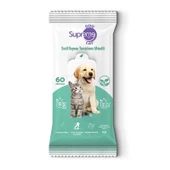 Supreme Yeşil Çaylı Kedi Ve Köpek Temizleme Mendili 60 Lı - 1
