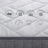 Homedius Oscar Tek Kişilik Ortopedik Yatak 90x190 Beyaz 90x190 - 5