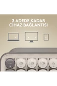 Logitech POP Keys Beyaz Gri Kablosuz Mekanik Klavye - 6