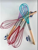 Bambu Saplı Silikon Tel Çırpıcı Çırpma Teli 30 Cm - 3