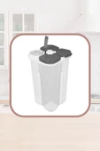 4 Bölmeli Erzak Kabı Kapaklı 3000 ML Pembe - 4