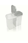 2 Bölmeli Erzak Kabı Kapaklı 2100ml Gri - 3