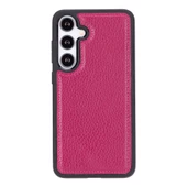 Samsung Galaxy S24 Uyumlu Deri Arka Kapak Gül Kurusu - 1