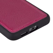 Samsung Galaxy S24 Uyumlu Deri Arka Kapak Gül Kurusu - 3