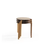 Spacer Üçlü Zigon Sehpa |Ceviz | Kayın Sehpa thumbnail 1