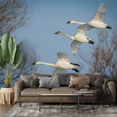 Leylek Göç Manzaralı Duvar Kağıdı thumbnail 1