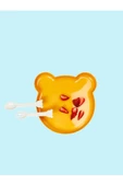 Bear Çatal Kaşıklı Mama Tabağı - Bebe Mama Seti Sarı - 1