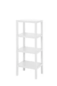 Shelf 4 Katlı Düzenleyici Plastik Raf Ünitesi Beyaz ,kitaplık, Banyo, Mutfak Rafı. Ayakkabılık - 3