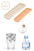 2'li Özel Tasarım 10 Hazneli Sert Plastik Çubuk Buz Kalıbı Çubuk Buz - Buz Kalıbı thumbnail 1