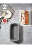 2 Adet Silikon Fırın - Airfryer Baton Kek Kalıbı - Ekmek Kalıbı - Çok Amaçlı Pişirme Matı - 1