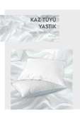 Kaz Tüyü Yastık Mikrofiber 50x70 Cm Beyaz - 1