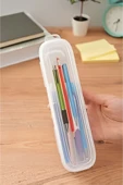 2 Adet Multix Kilitli Kapak Kalemlik - Çanta İçi Düzenleyici Saklama Kabı thumbnail 5