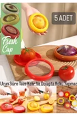 5 Adet Fresh Cup Buzdolabı Limon Elma Tazeliğini Koruyan Saklama Kabı Kokutmaz Soğan Kutusu Emzik thumbnail 1