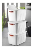 2 Adet  Patates Soğan Saklama Kutusu Kapaklı Çok Amaçlı Kutu Organizer -Asorti thumbnail 3