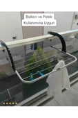 Bebek Çocuk Kıyafet Kurutmalık Petek Üstü Mini Balkon Kurutmalık Askı - 2