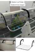 Bebek Çocuk Kıyafet Kurutmalık Petek Üstü Mini Balkon Kurutmalık Askı - 1