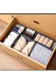 Coco 4 Parça Çekmece Içi Düzeleyici Kutu Seti Dolap Kıyafet Çamaşır çorap Çamaşır Organizer thumbnail 4