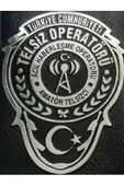 TELSIZ OPERATÖRÜ,AMATÖR TELSIZCI ROZETLİ CÜZDANI,+1ROZET, AL.SIVILE SATILMAZ. - 2