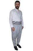 Açık Gri Renk,uçkurlu Orjinal Adana Şalvarı Alana,1-adet Puşi Hediye,şalvar Için,boy Kılo Yazınız - 2