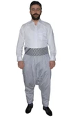Açık Gri Renk,uçkurlu Orjinal Adana Şalvarı Alana,1-adet Puşi Hediye,şalvar Için,boy Kılo Yazınız - 3