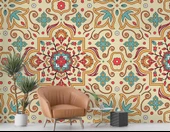 Renkli Çini Motifli Duvar Kağıdı thumbnail 6