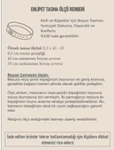 Ehlipet Köpekler İçin Yumuşak Dokuma Boyun Tasması 2,5 x 40-48 thumbnail 3