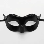 Siyah Renk Masquerade Kostüm Partisi Venedik Balo Maskesi thumbnail 1