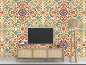 Renkli Çini Motifli Duvar Kağıdı thumbnail 3