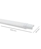 18W Oval Led Etanj Armatür IP65 3200K Sarı Işık - 2 Adet - 2