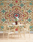 Renkli Çini Motifli Duvar Kağıdı thumbnail 5