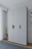 Niro 3 Kapaklı Gardrop, Askılı ve Raflı, 120 cm - 1
