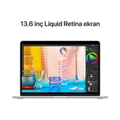 MacBook Air M2 16GB 256GB SSD macOS 13" Taşınabilir Bilgisayar Gümüş MC7V4TU/A - 3