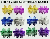 Vegas Casino Kupa Sinek Temalı Parti Gözlüğü 6 Renk 12 Adet - 1