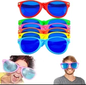 Büyük Parti Gözlüğü Rengarenk 12 Adet 27x9 Cm thumbnail 6