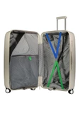 Benetton Trolley Valiz Bej Büyük Boy 14BNT1000-01-BJ - 4