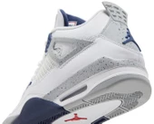 Nike Air Jordan 4 Retro White Midnight Navy Spor Ayakkabı thumbnail 10