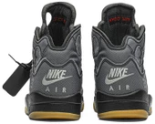 Nike Air Jordan Retro 5 Off-White Black Spor Ayakkabı thumbnail 6