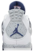 Nike Air Jordan 4 Retro White Midnight Navy Spor Ayakkabı thumbnail 7