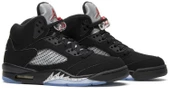 Nike Air Jordan Retro 5 Black Metallic Silver Spor Ayakkabı thumbnail 8