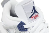 Nike Air Jordan 4 Retro White Midnight Navy Spor Ayakkabı thumbnail 9