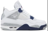 Nike Air Jordan 4 Retro White Midnight Navy Spor Ayakkabı thumbnail 1