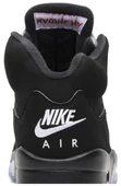 Nike Air Jordan Retro 5 Black Metallic Silver Spor Ayakkabı thumbnail 7