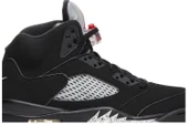 Nike Air Jordan Retro 5 Black Metallic Silver Spor Ayakkabı thumbnail 2