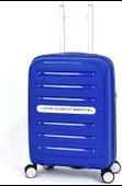 Benetton Trolley Valiz Mavi Orta Boy 14BNT1000-02-M - 8